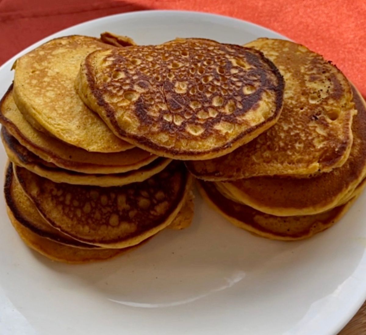 Quick! Grab A Can of Pumpkin and Make these Fluffy EggFree Pancakes